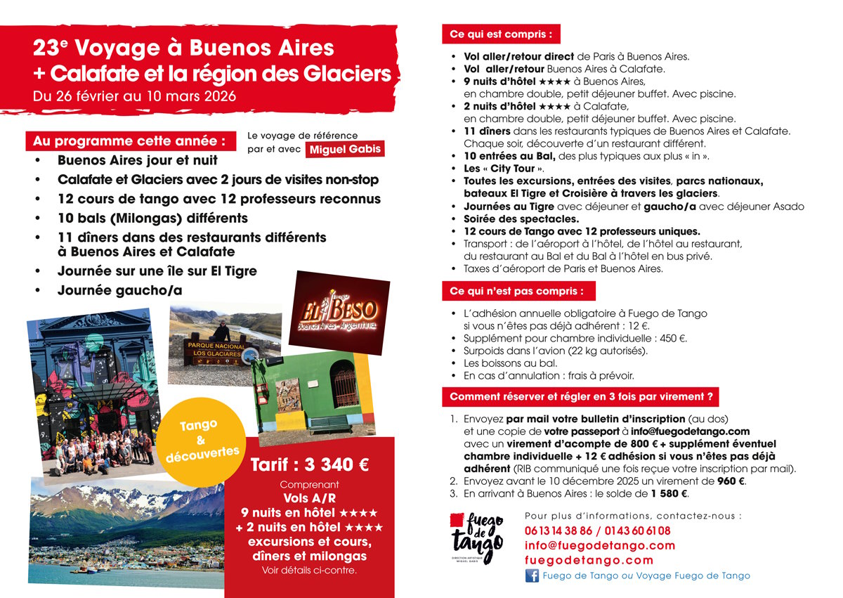 voyages tango