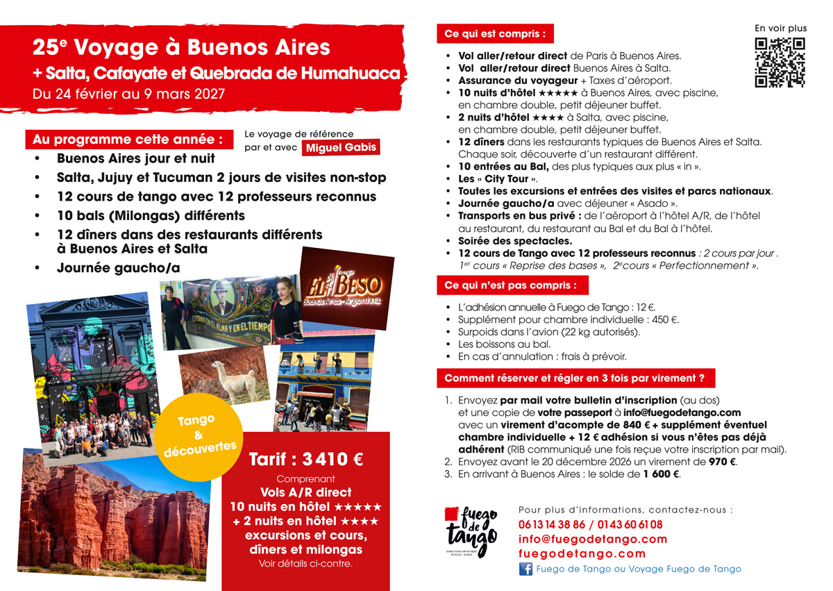 voyages tango